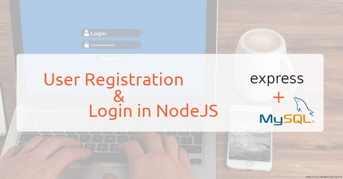 expressjs registration and login